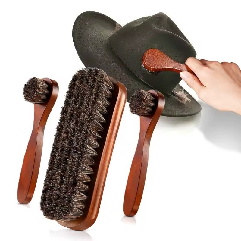 Brushing Boot Horse - Set Sikat Sepatu Bulu Kuda Sikat