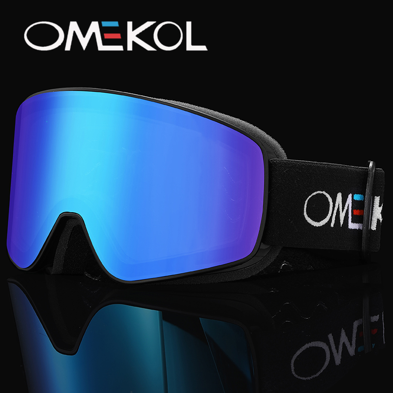 Outdoor Sport Brand - OMEKOL Kacamata Ski Anti-kabut Lapisan Ganda