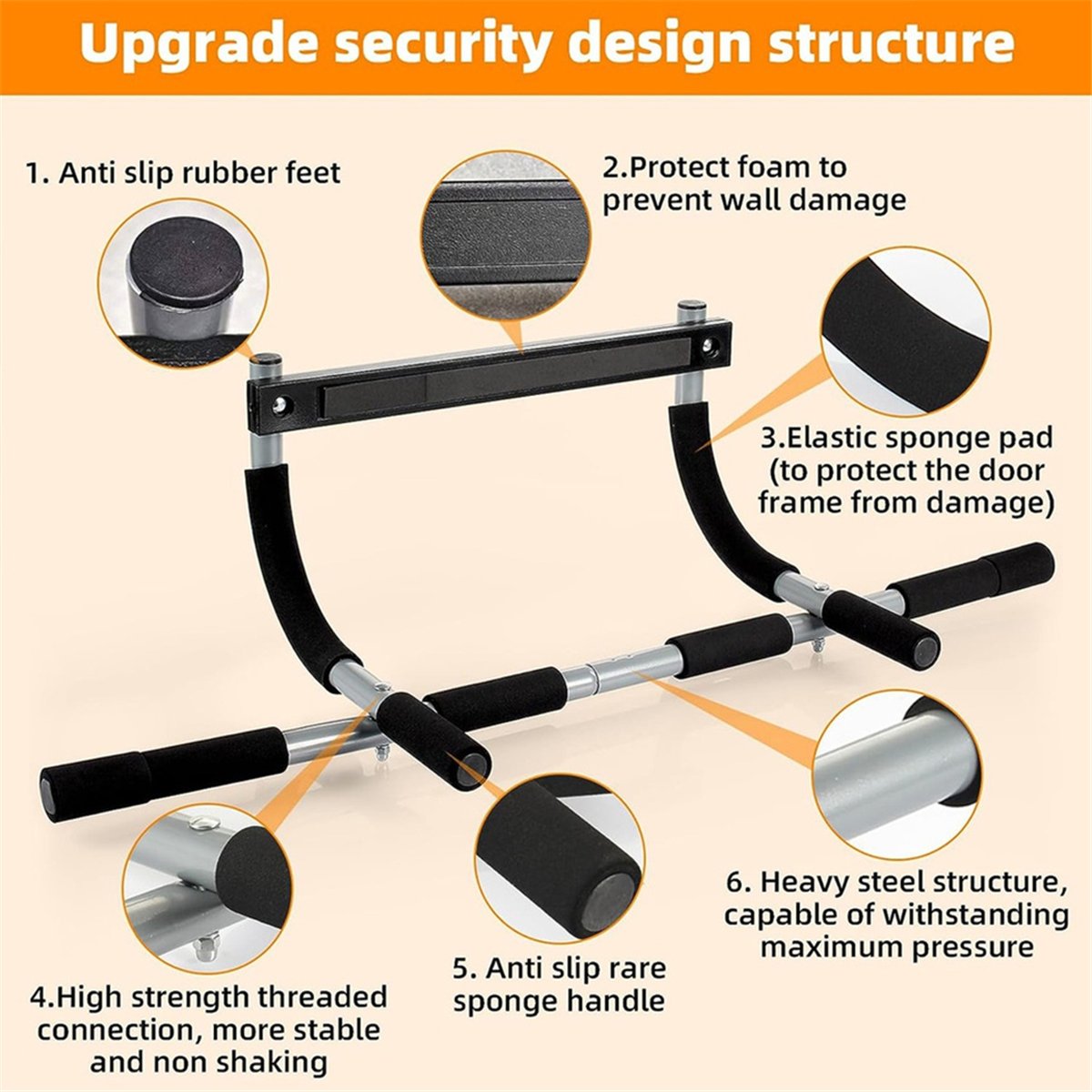 ABST Wall Mounted Pull Up Bar  - Chin Bar Doorway ulasan dan harga