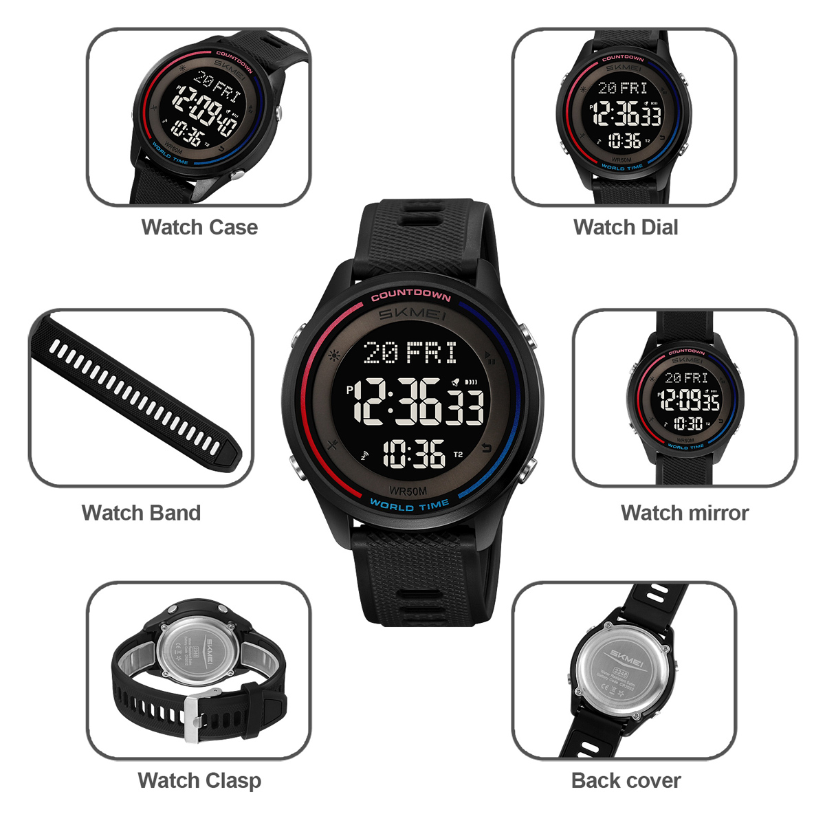 SKMEI Jam Tangan Digital Tahan - Outdoor Sports List ulasan dan harga