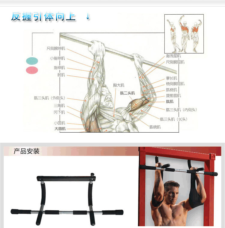 Palang Latihan Tarik Pintu Baj - Chin Bar Doorway ulasan dan harga