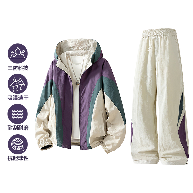 Set jaket pria dua potong untu - Outdoor Sports Outfit ulasan dan harga