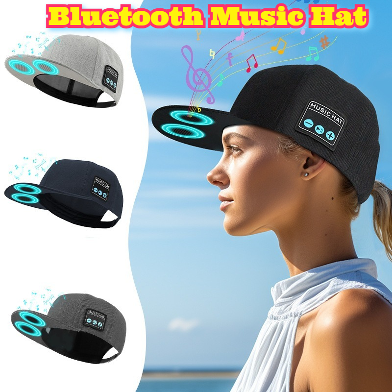 Topi Bluetooth Speaker Nirkabe - Outdoor Sport Hat ulasan dan harga