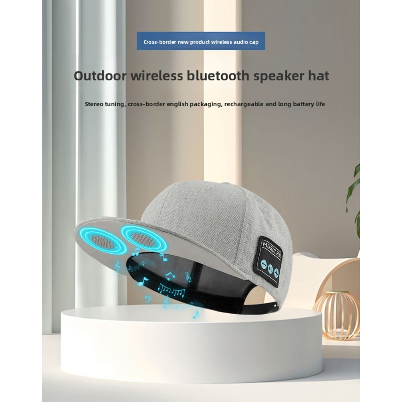 Topi Bluetooth Speaker Nirkabe - Outdoor Sport Hat ulasan dan harga