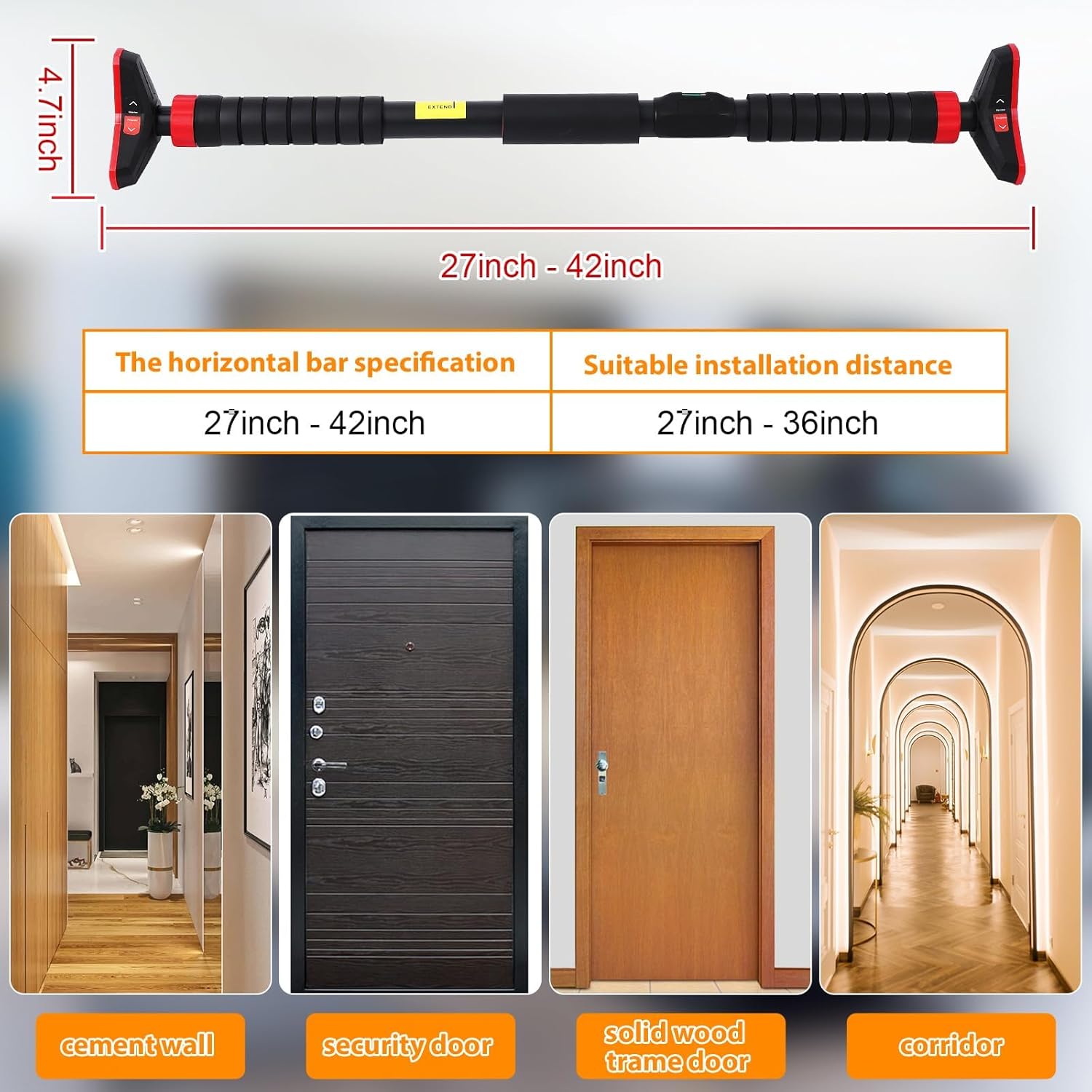 Pull-Up Bar, Chin Up Bar untuk - Chin Bar Doorway ulasan dan harga