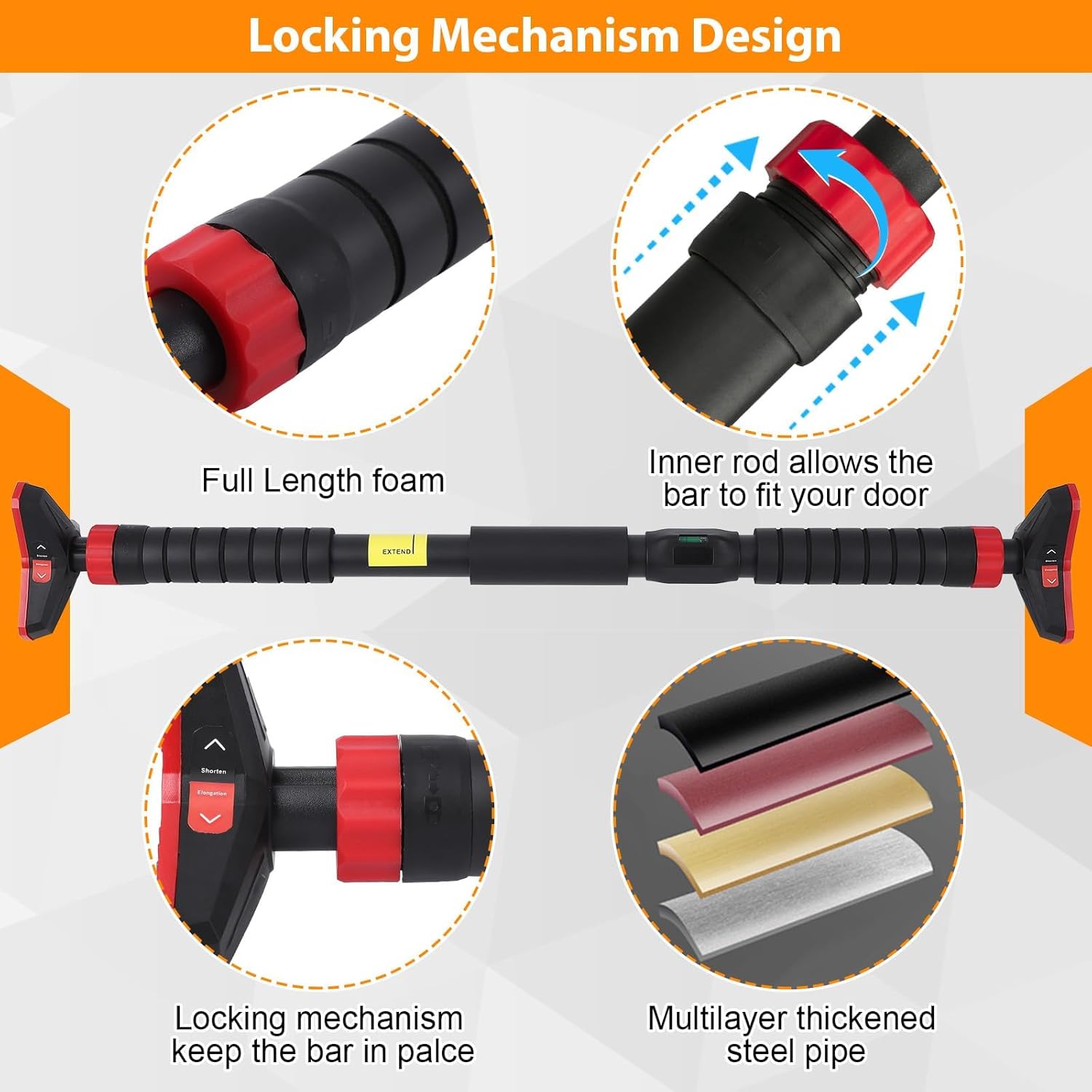 Pull-Up Bar, Chin Up Bar untuk - Chin Bar Doorway ulasan dan harga