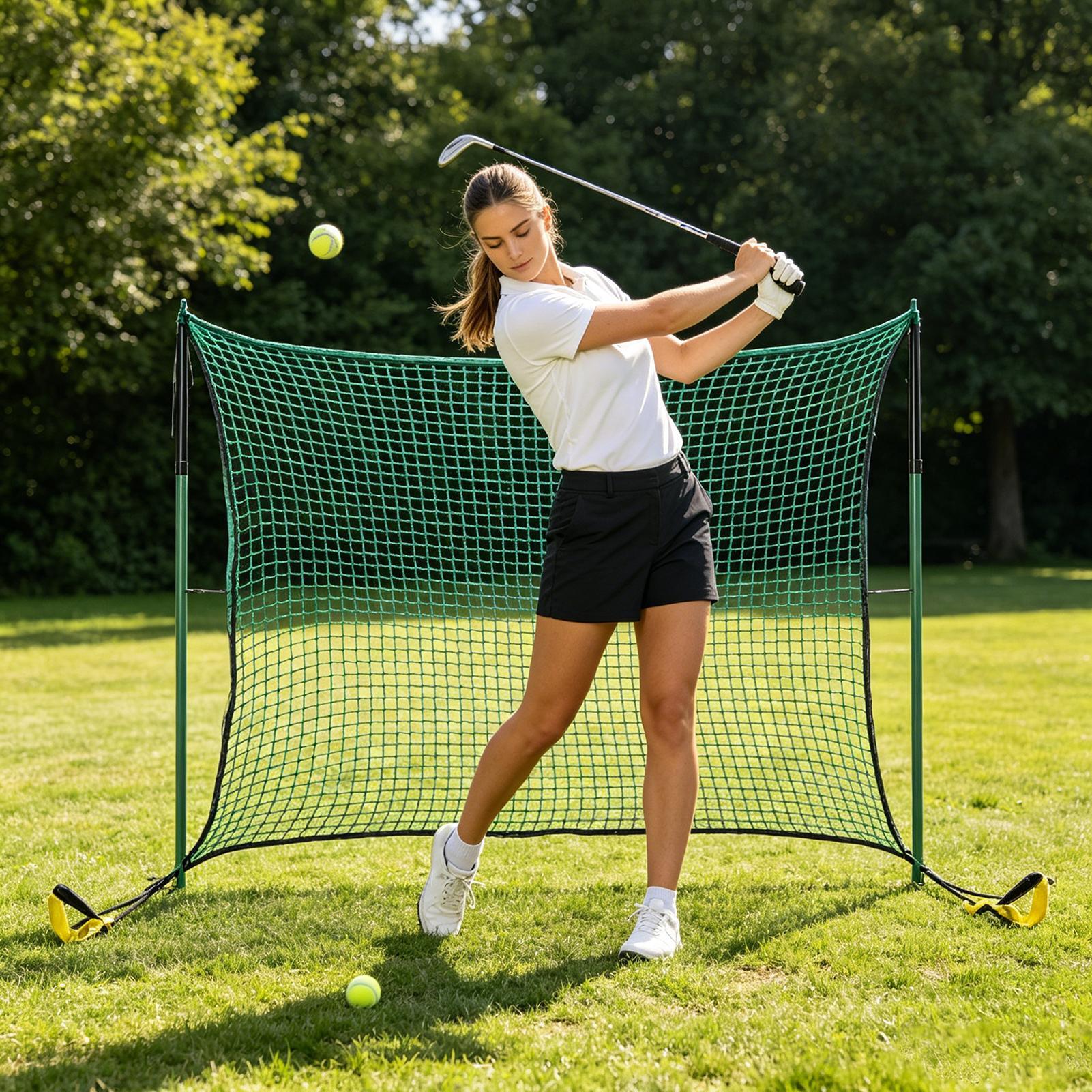 Jaring Pemukul Golf Alat Bantu - Outdoor Sports Net ulasan dan harga