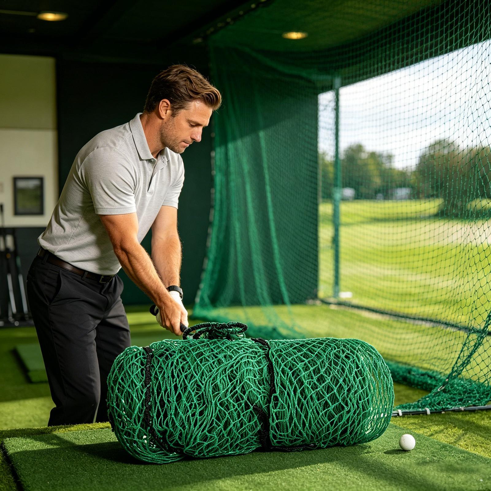 Jaring Pemukul Golf Alat Bantu - Outdoor Sports Net ulasan dan harga