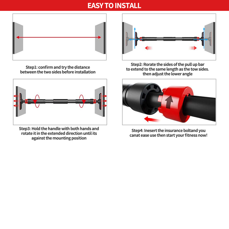 Bar Pull-up Pintu Multifungsi, - Chin Bar Doorway ulasan dan harga