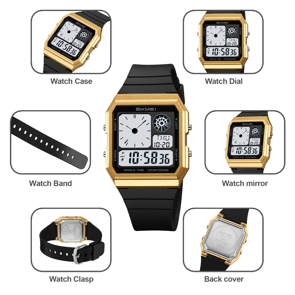 SKMEI Jam Tangan Elektronik Di - Outdoor Sports List ulasan dan harga