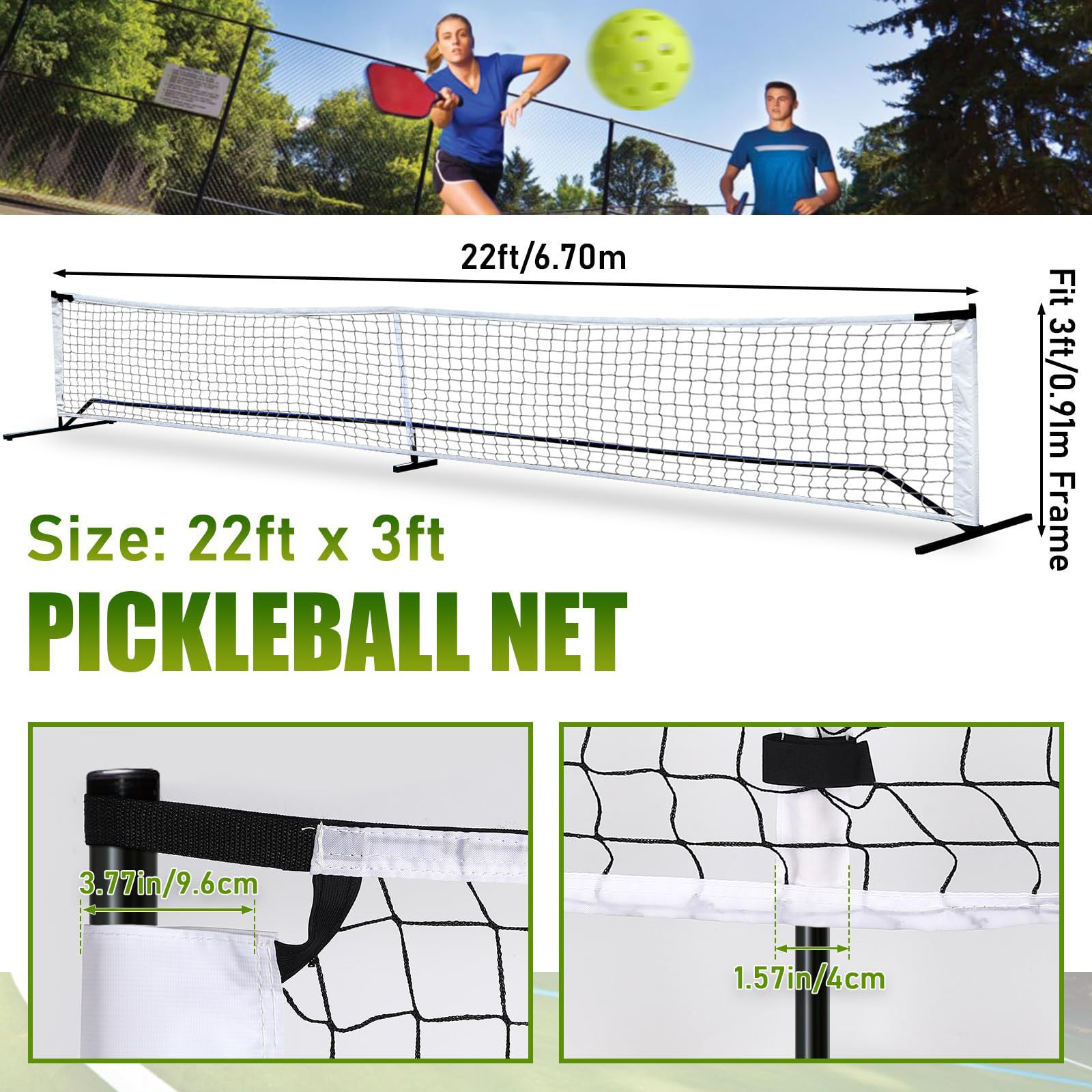 1Pcs/lot Jaring Pickleball Por - Outdoor Sports Net ulasan dan harga