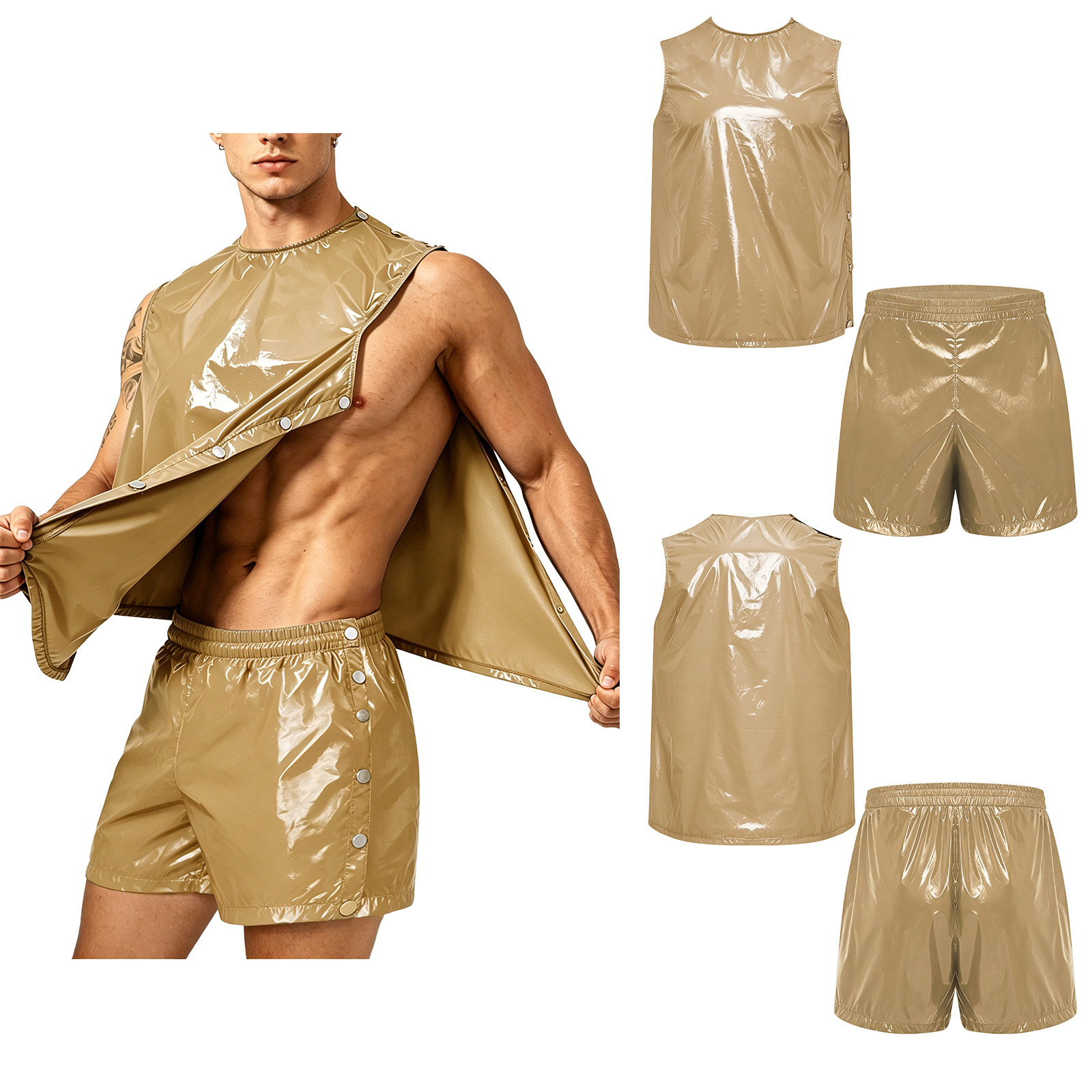 Tank Top dan Celana Boxer Anti - Outdoor Sports Outfit ulasan dan harga